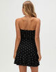 FULL TILT Polka Dot Womens Ruched Tube Dress image number 4