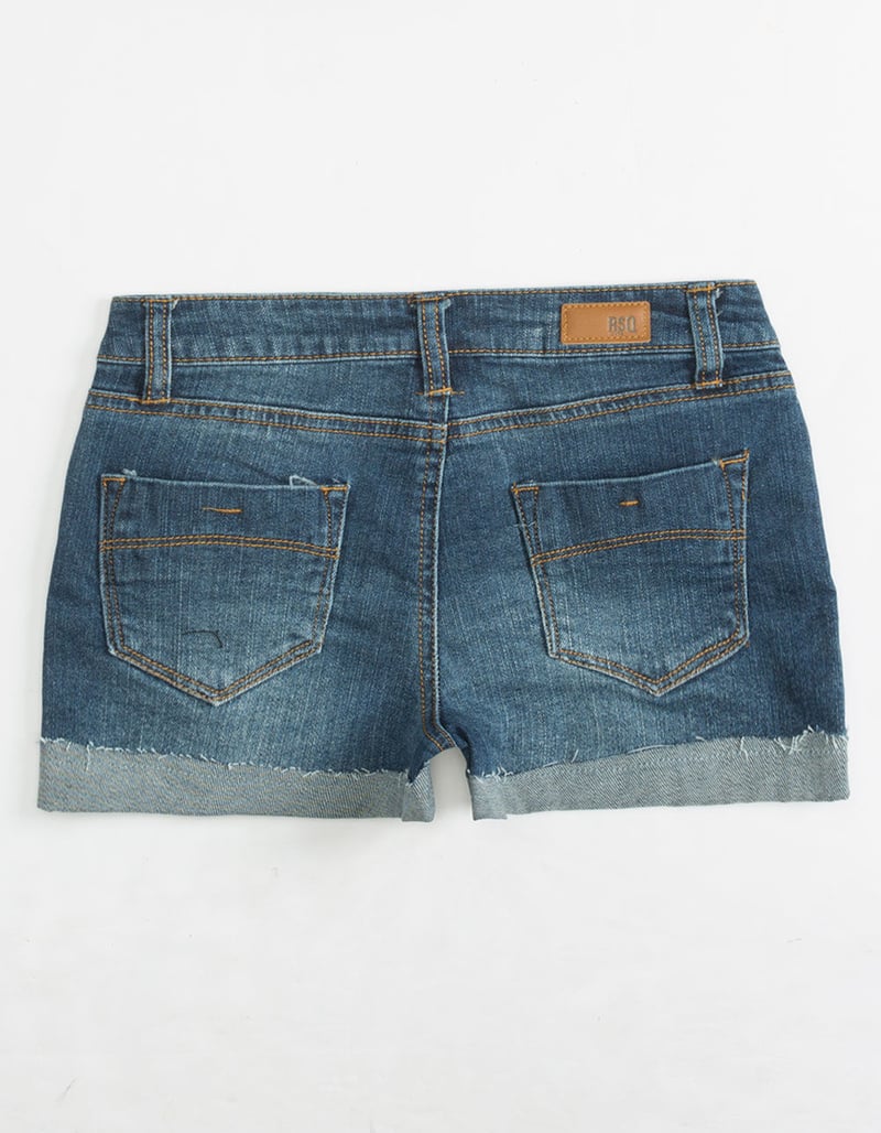 RSQ Malibu Girls Ripped Denim Shorts image number 1