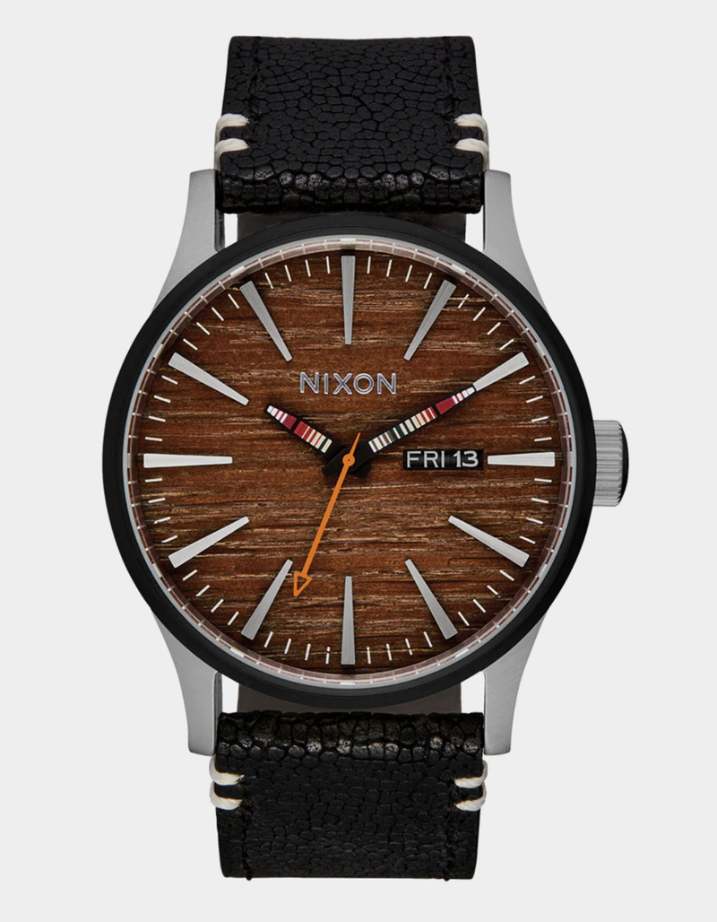 NIXON Sentry Leather Watch image number 0