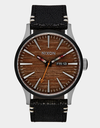 NIXON Sentry Leather Watch Primary Image
