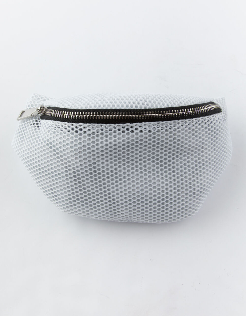 VIOLET RAY Sporty Mesh White Fanny Pack image number 1