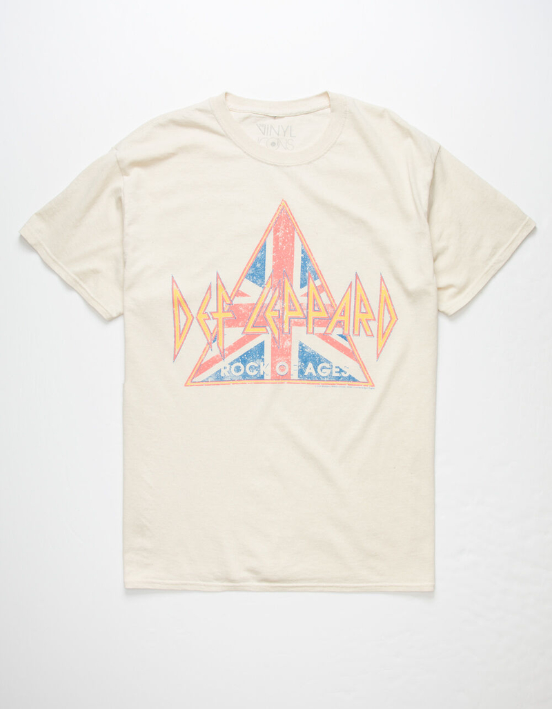 THE VINYL ICONS Def Leppard Rock Of Ages Mens T-Shirt image number 0