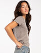 BDG Urban Outfitters Embossed Womens Baby Tee image number 4