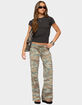 EDIKTED Kenan Straight Leg Camo Sweatpants image number 5
