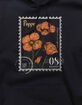 POPPY August Birth Flower Distressed Unisex Hoodie image number 2