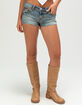 TRUE RELIGION Joey Womens Low Rise Denim Shorts image number 4
