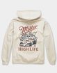 MILLER HIGH LIFE Racing Distressed Unisex Hoodie image number 2