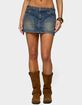 EDIKTED Libbey Studded Denim Mini Skirt image number 1