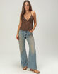 WEST OF MELROSE Womens Crochet Halter Top image number 5