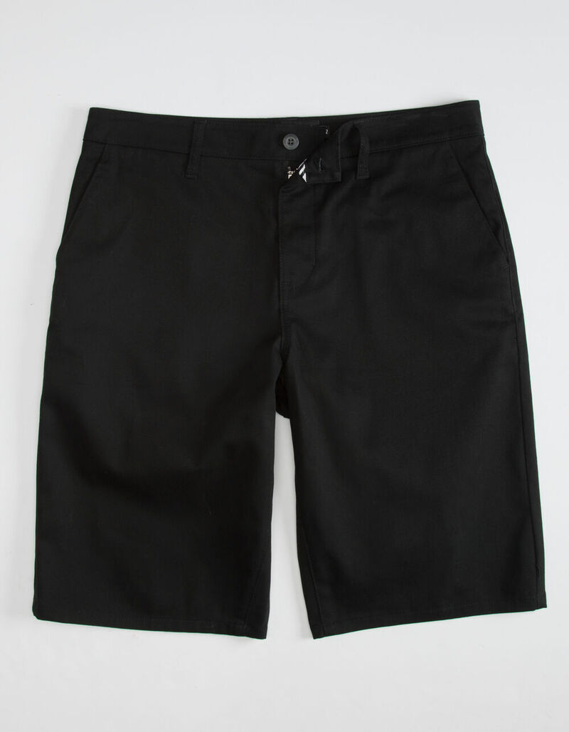 RSQ Longer Mens Black Chino Shorts - BLACK - 364572100