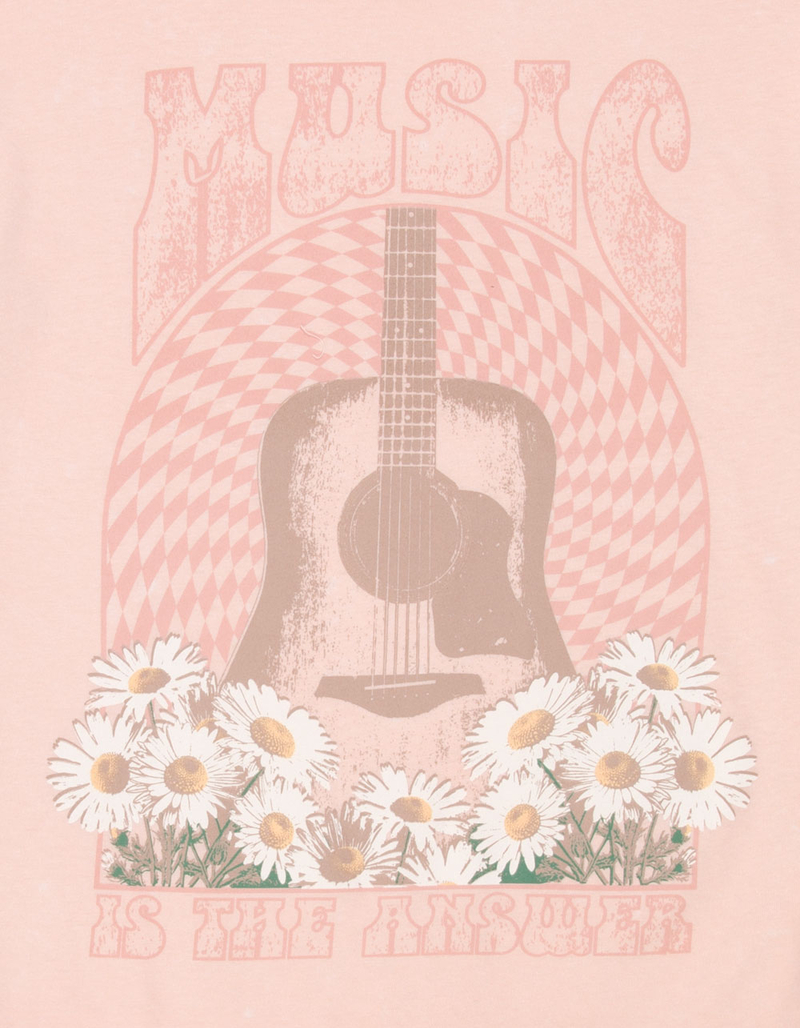 TINY WHALES Music Girls Oversized Boyfriend Boxy Tee image number 1