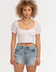 DAZE Troublemaker Womens High Rise Denim Shorts  image number 1