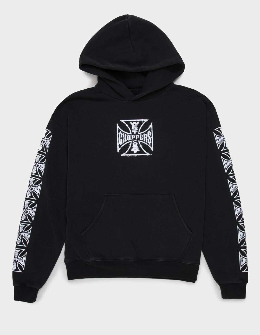 WEST COAST CHOPPERS Core Logo Mens Hoodie - WASHED BLACK