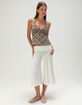 FULL TILT Womens Plaid Halter Top image number 2