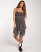 RSQ Womens Hanky Hem Mesh Slip Dress image number 1