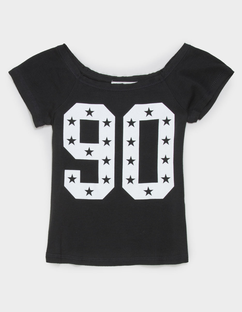 FULL TILT 90 Star Fill Girls Scoop Neck Top image number 0