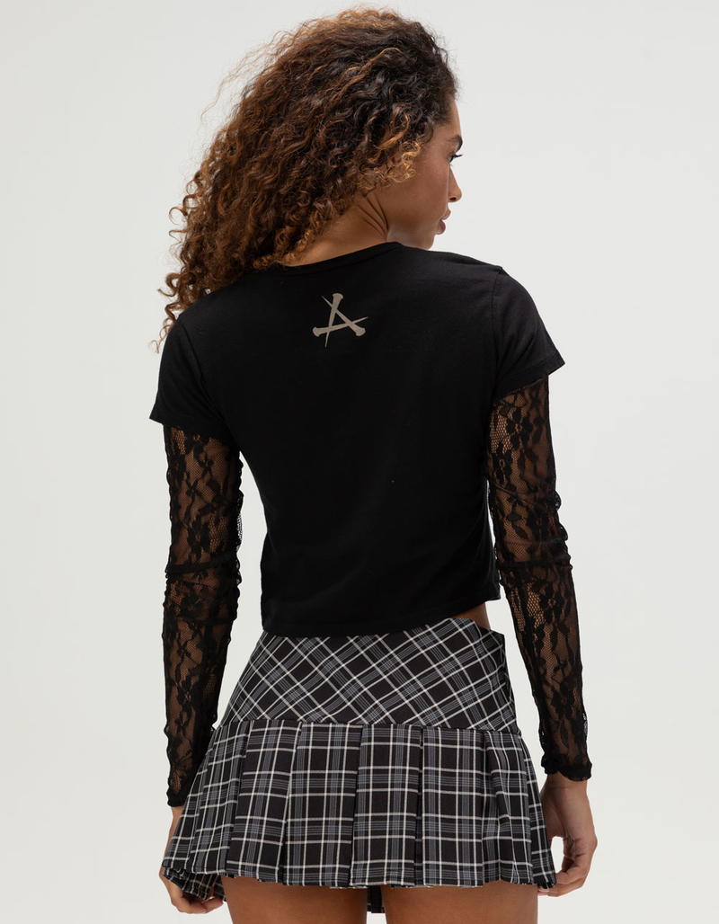 AFFLICTION Rumination Womens Long Sleeve 2fer Tee image number 3