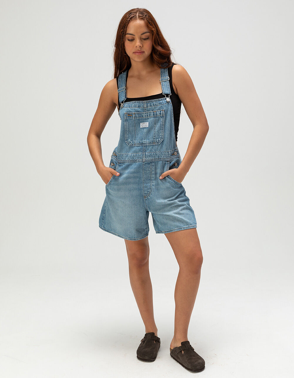 LEVI'S Premium Utility Womens Shortalls - Summer Job - LIGHT WASH