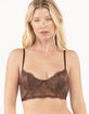 SKY & SPARROW Lace Longline Bralette image number 1