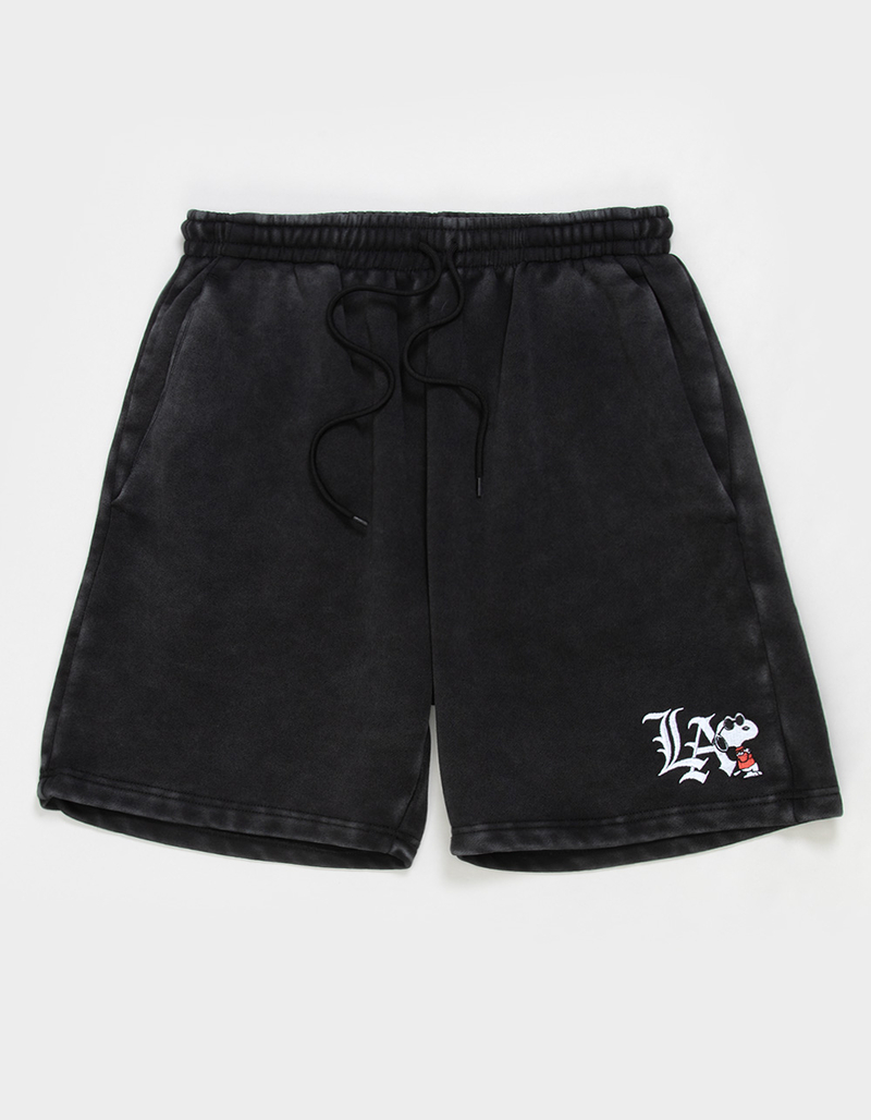 RIOT SOCIETY x Peanuts LA Snoopy Mens Sweat Shorts image number 0