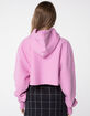 CHAMPION Reverse Weave Pink Womens Crop Hoodie image number 3
