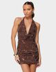 EDIKTED Beaded Cowl Neck Halter Mini Dress EDIKTED Beaded Cowl Neck Halter Mini Dress