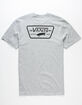 VANS Full Patch Heather Grey Mens T-Shirt image number 1