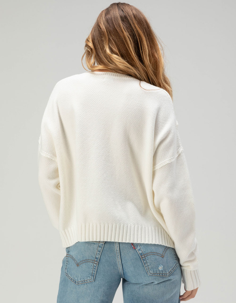 WEST OF MELROSE Fringe Womens Sweater image number 3