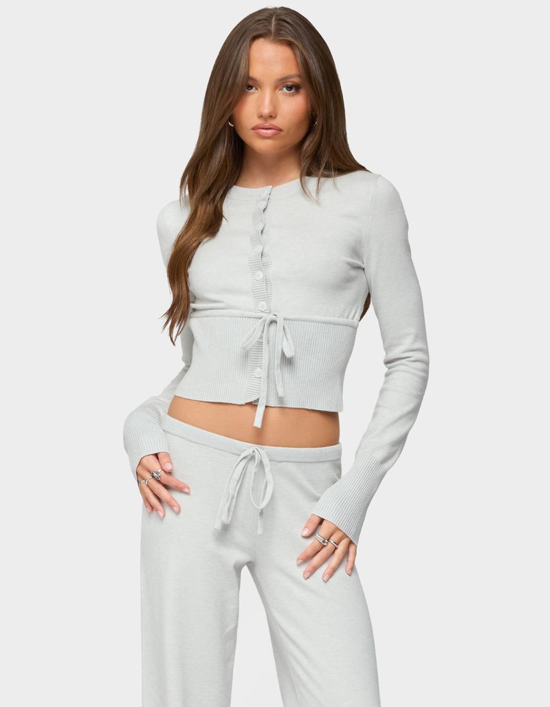 EDIKTED Embryn Button Up Knit Cardigan image number 0