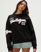 TRUE RELIGION Embroidered Womens Boyfriend Crewneck Sweatshirt image number 1