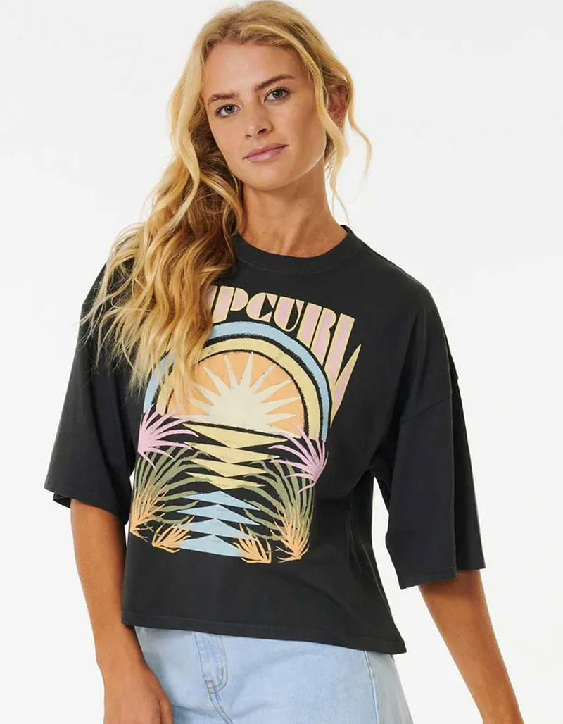 RIP CURL Glow Heritage Womens Crop Tee image number 3