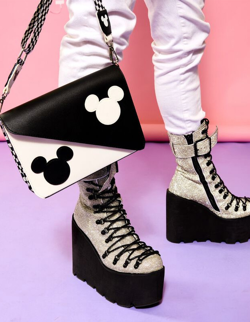 LOUNGEFLY x Disney Mickey Mouse Y2K Yin and Yang Crossbody Bag image number 2