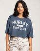 HURLEY Surf Club Womens Boyfriend Crop Tee image number 4