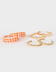 FULL TILT 3 Pack Checkered Hoop Earrings image number 2
