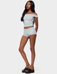EDIKTED Neriah Grommet Micro Shorts image number 4