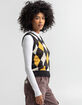 LOVE TREE Argyle V Neck Womens Sweater Vest image number 2