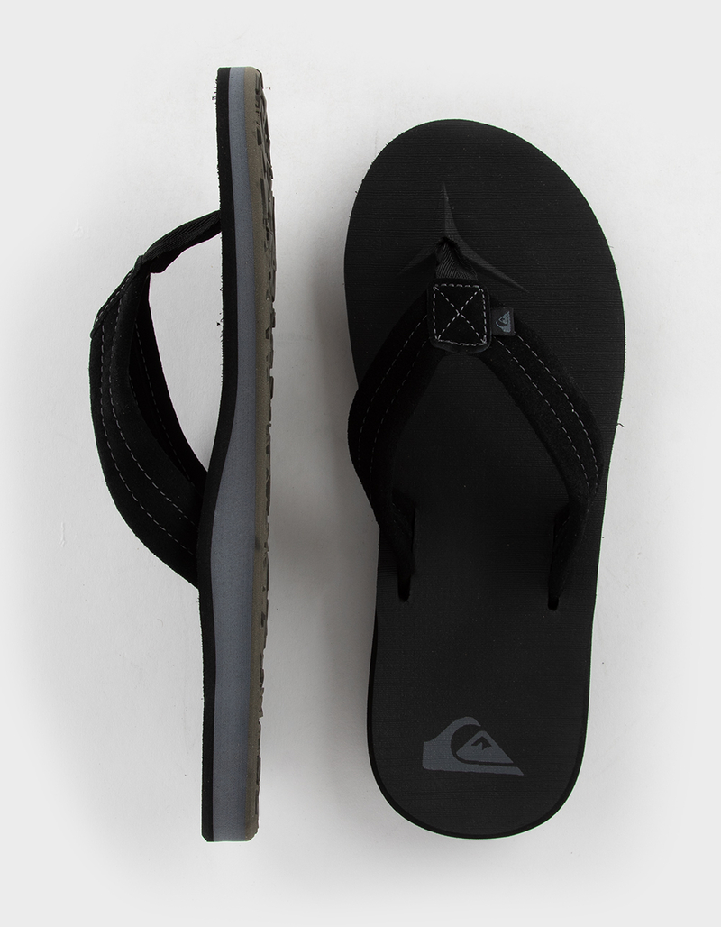 QUIKSILVER Carver Suede Mens Flip Flops image number 4