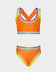 PQ SWIM Sporty Rainbow Embroidered Girls Bikini Set image number 1