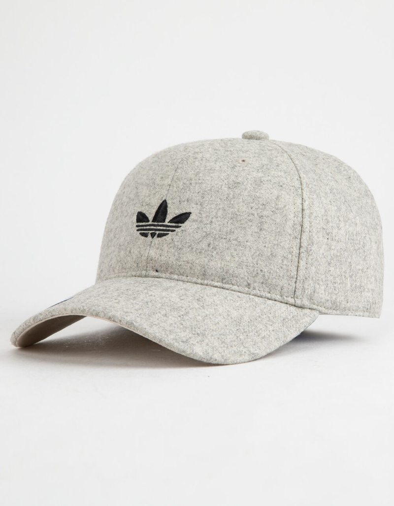 ADIDAS Originals Relaxed Wool Clear Brown & Black Mens Strapback Hat image number 0