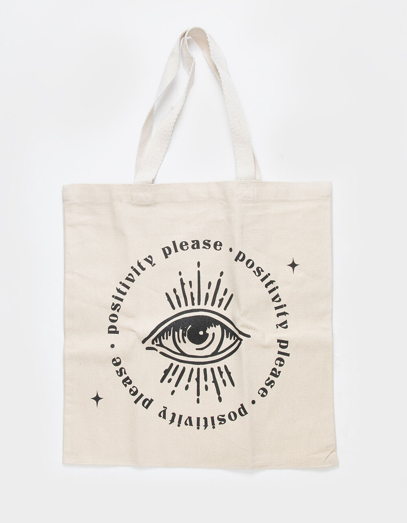 FULL TILT Positivity Please Tote Bag image number 1