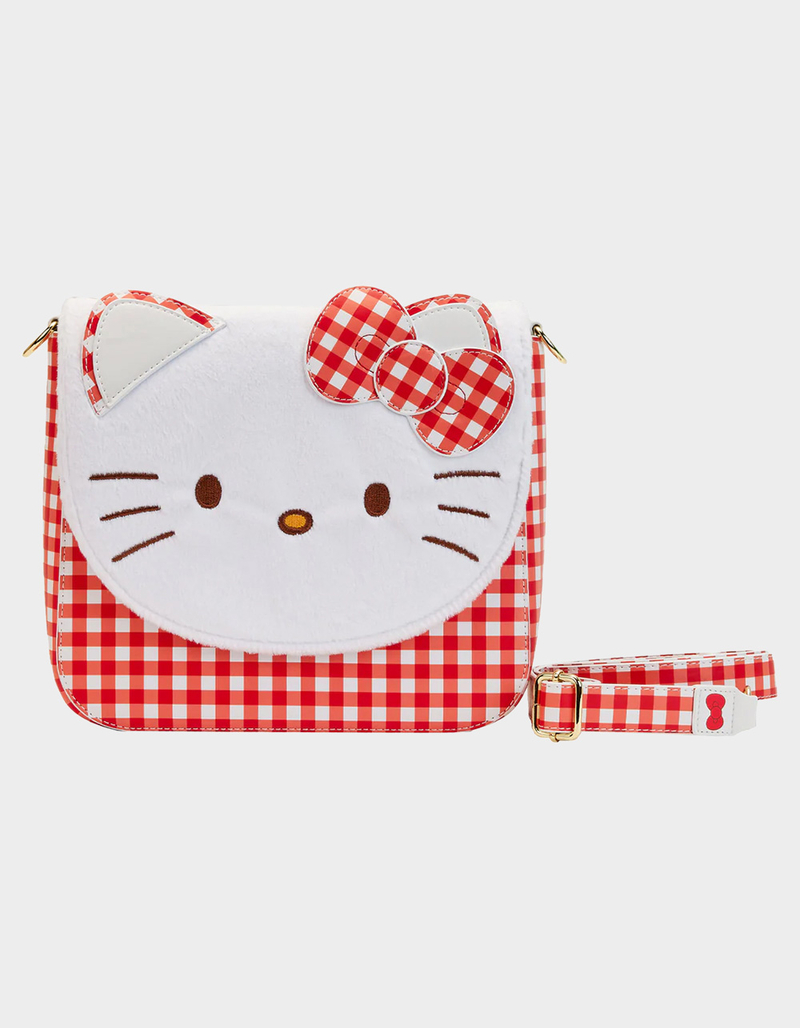 LOUNGEFLY Hello Kitty Gingham Crossbody Bag image number 0