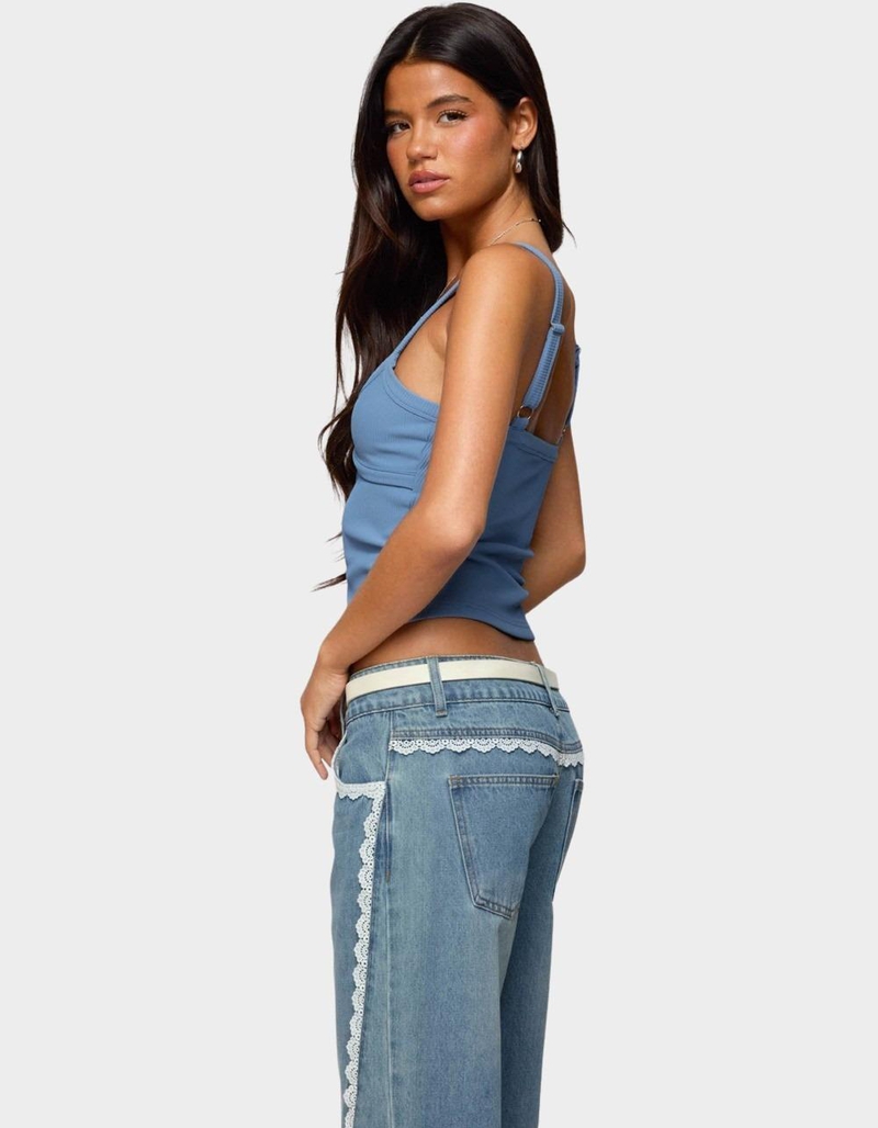 EDIKTED Karin Cut Out Ribbed Tank Top image number 2