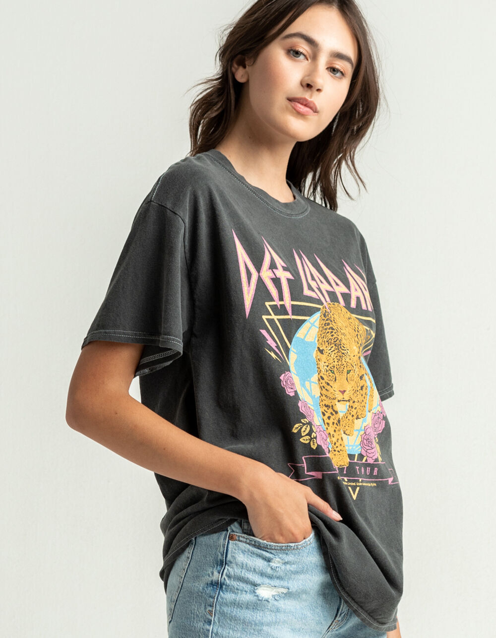 VINYL ICONS Def Leppard Floral Womens 