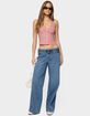 EDIKTED Livia Double Belt Low Rise Jeans image number 5