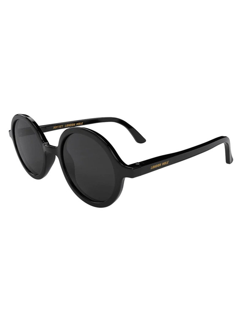 LONDON MOLE Artist Gloss Black Sunglasses image number 0