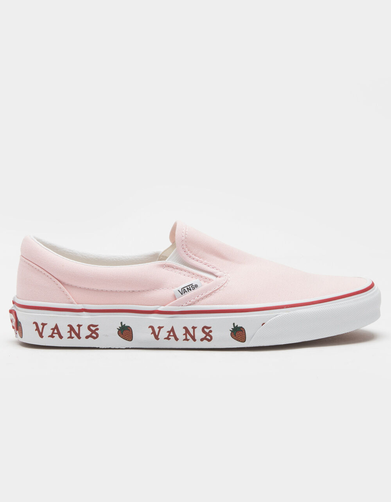 VANS Strawberry Sidewall Classic Womens Slip-On Shoes image number 1