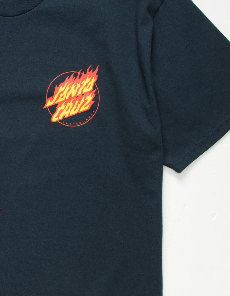 SANTA CRUZ Flaming Dot Mens T-Shirt image number 1