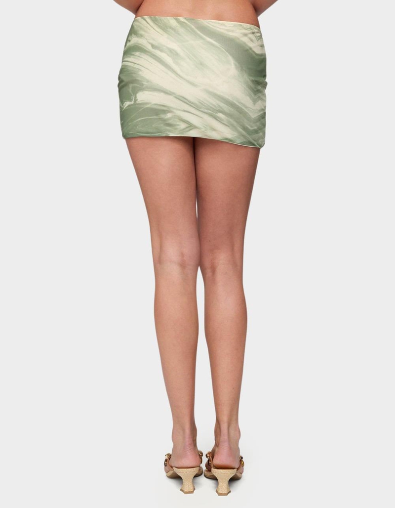 EDIKTED Kasen Printed Mesh Mini Skirt image number 2