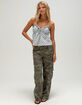 RSQ Womens Embroidered Plaid Babydoll Top image number 2