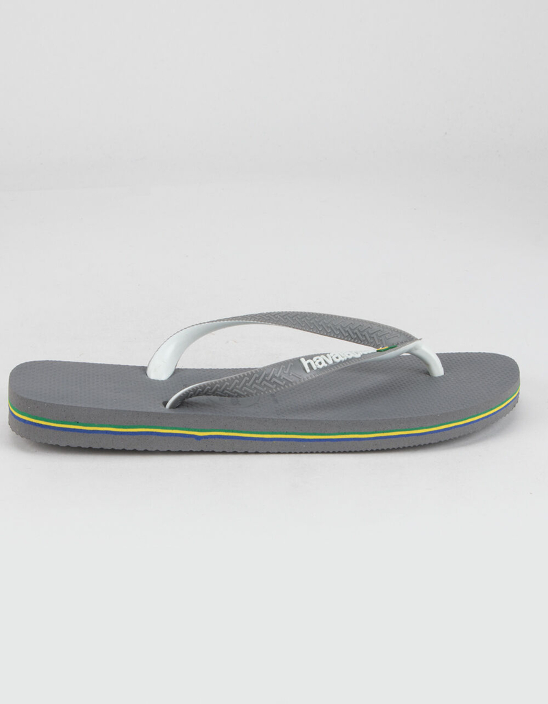 HAVAIANAS Brazil Mix Mens Gray Sandals image number 1